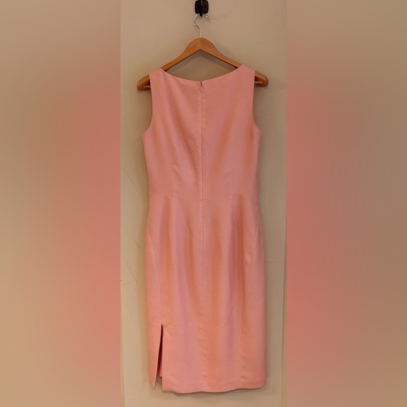 Classic Ann Taylor Blush Pink Silk Sheath Dress - Picture 3 of 7